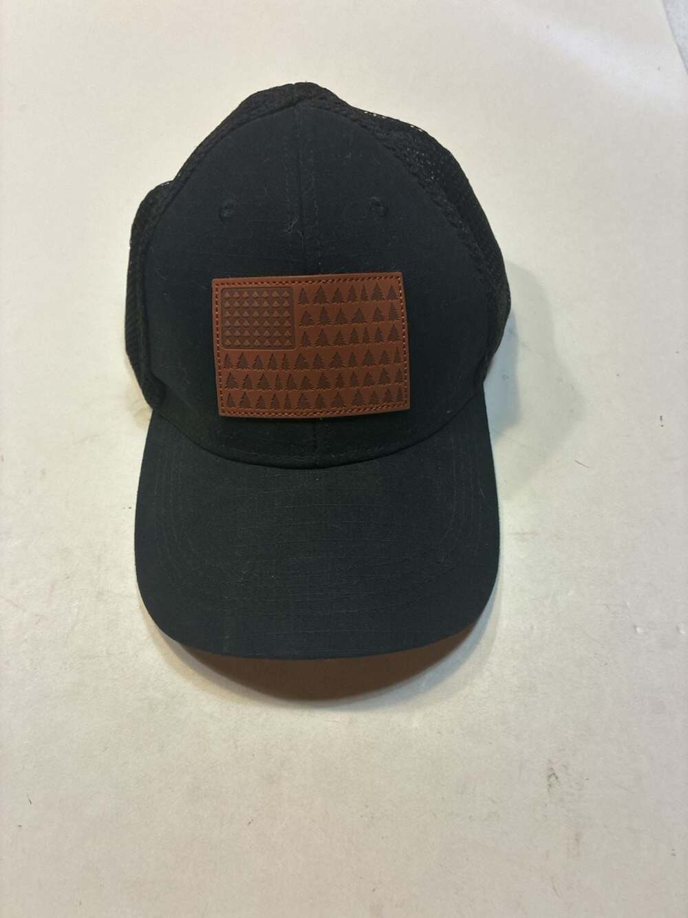 Highland Tactical American Flag Tree Debossed Patch Trucker Mesh Hat